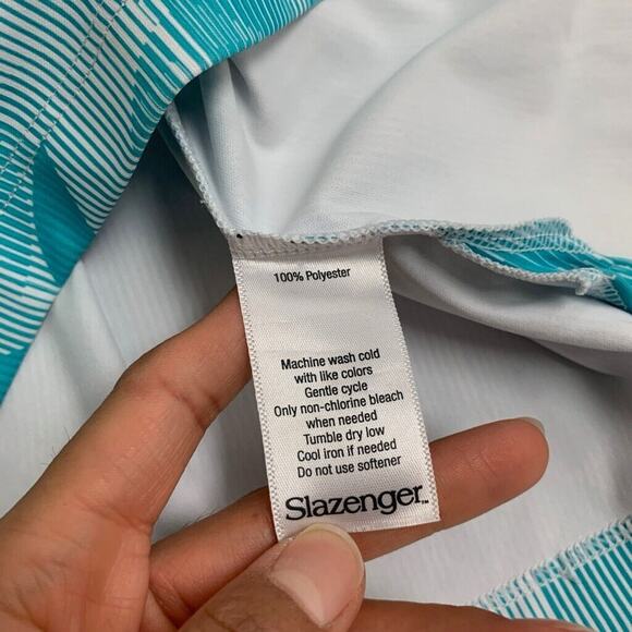 Slazenger Polo Shirt Womens XS Extra Small Blue Golf Refresh Half Zip Racerback - Picture 8 of 11
